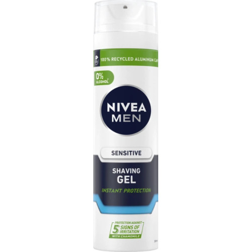 Гель для гоління NIVEA MEN Instant Protection для чутливої шкіри, 200 мл